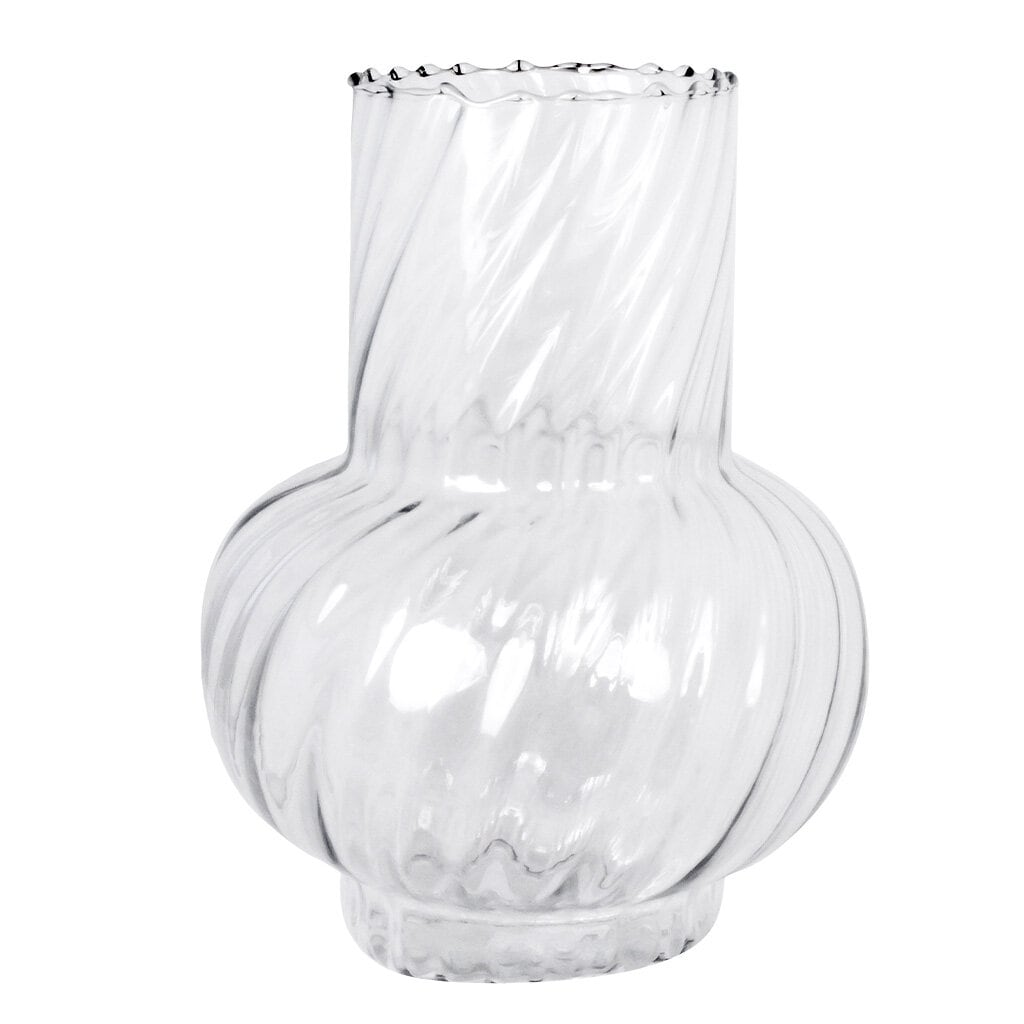 Strömshaga Glasvase Nora Swirl, Transparent, 22,5 cm