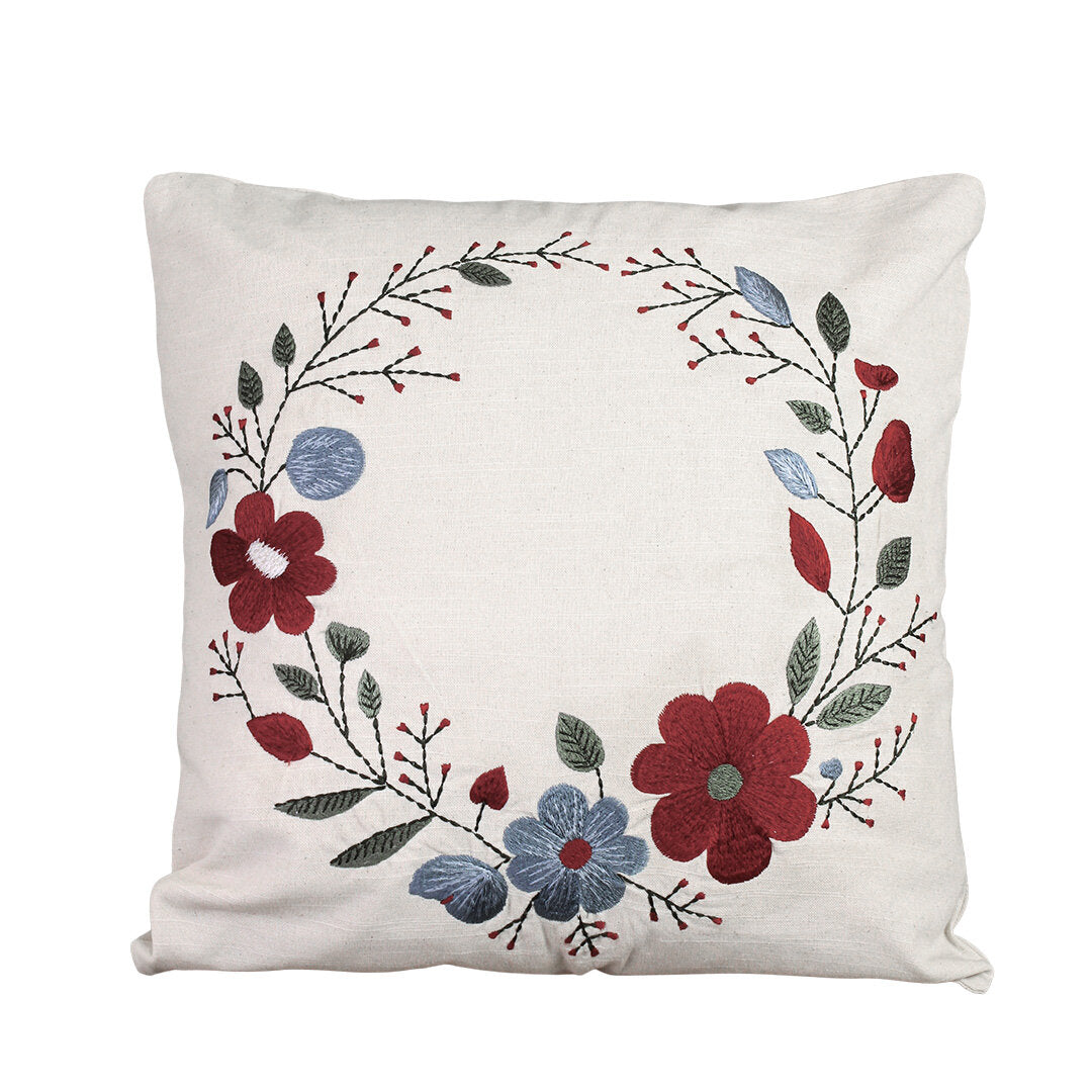 Strömshaga Kissenhülle Rosendal, Offwhite, 45 × 45 cm, ohne Inlett